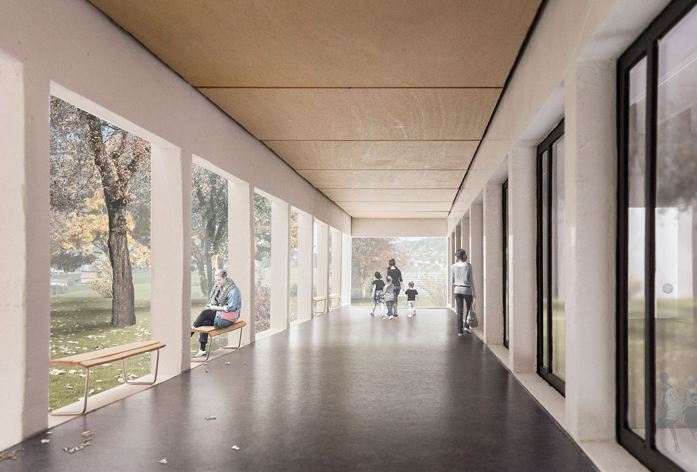 Sainte Croix – Salle de gymnastique et locaux ppls