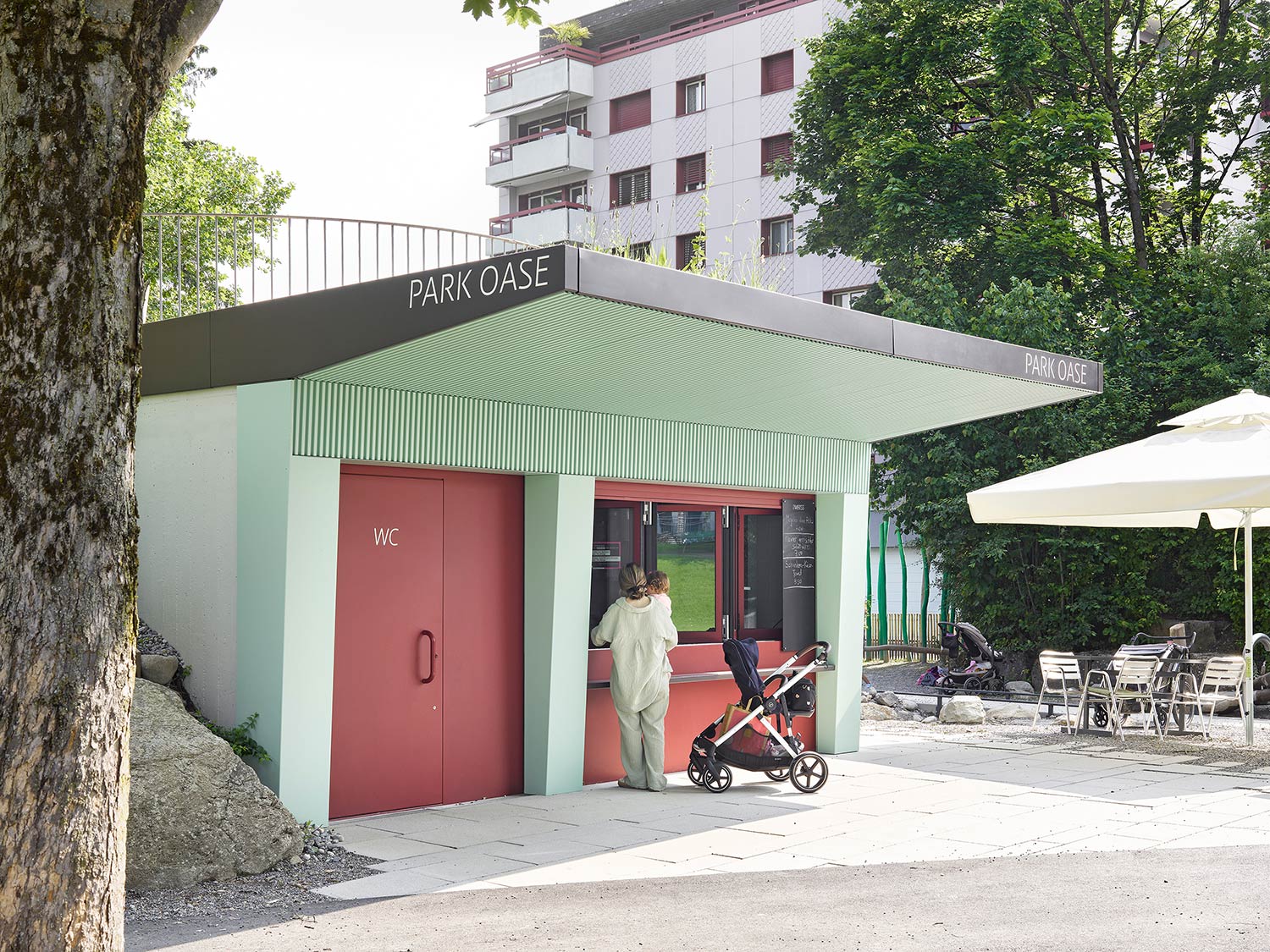Kyburgpark Sursee – Umnutzung WC-Gebäude zur Buvette